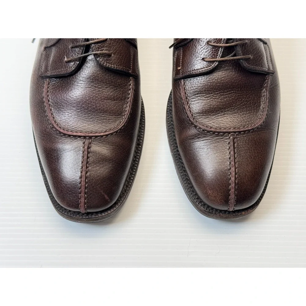 Salvatore Ferragamo Split Toe Derby Shoes‎ Mens 11 D EUC Lace-up Leather Dress